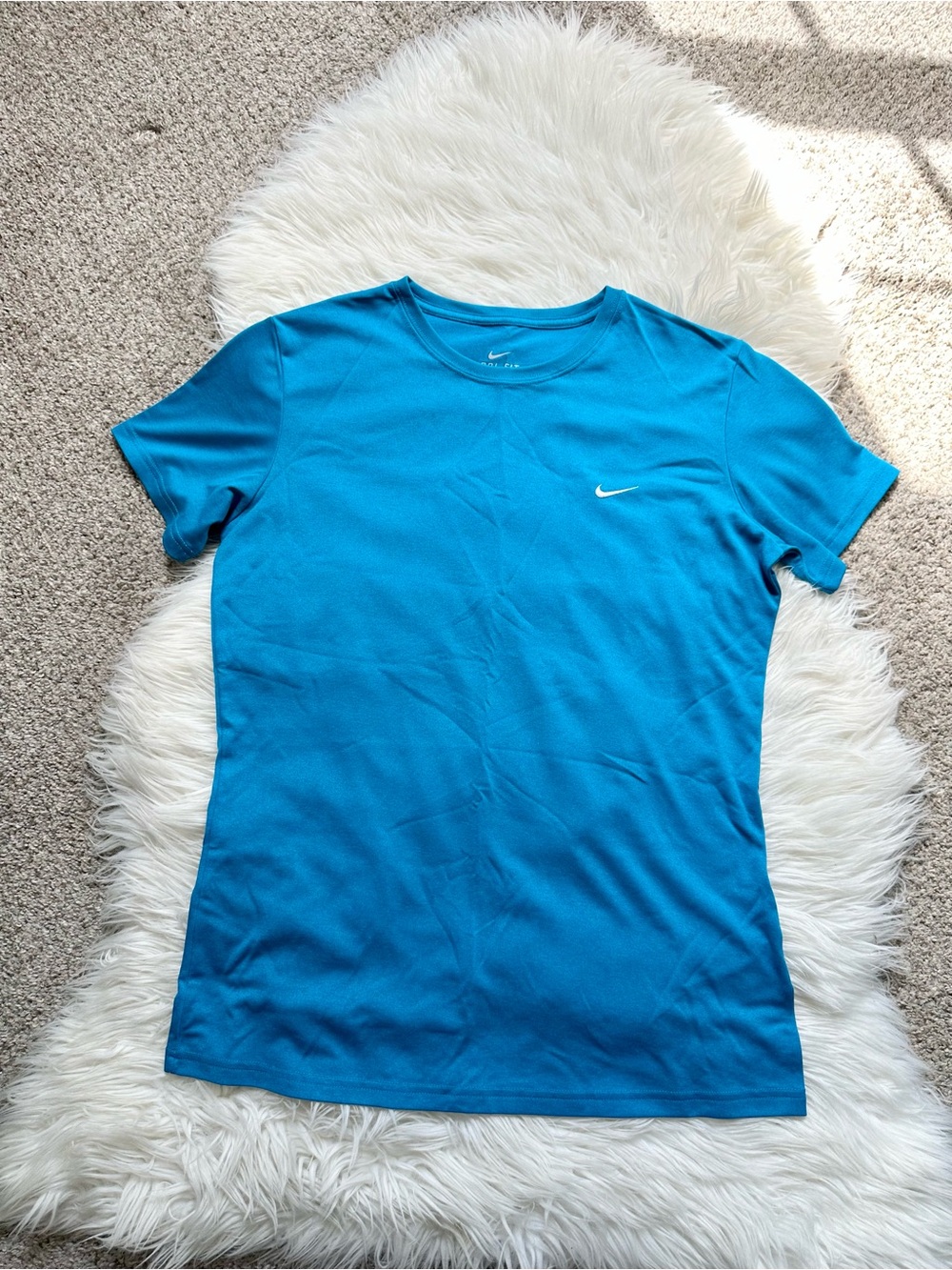 Nike Women’s Royal Blue Dri-Fit Crewneck Short Sleeve Tee